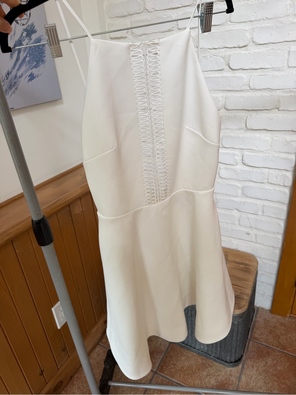 Keepsake the label White Cutout Open Back Flared Mini Dress Size XS - Picture 11 of 12